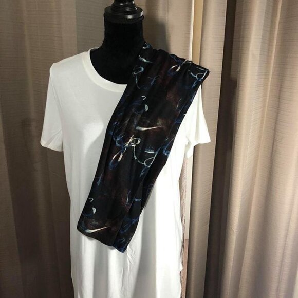 LEGGINGS DEPOT Brown & Cream Abstract Print Full length Leggings Size 12 NWT - Picture 6 of 6